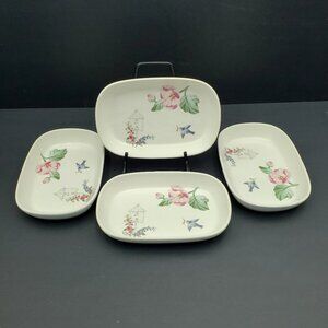 Pfaltzgraff Cape May Appetizer Trays Snack Plates Hors d'Oeuvre Dishes